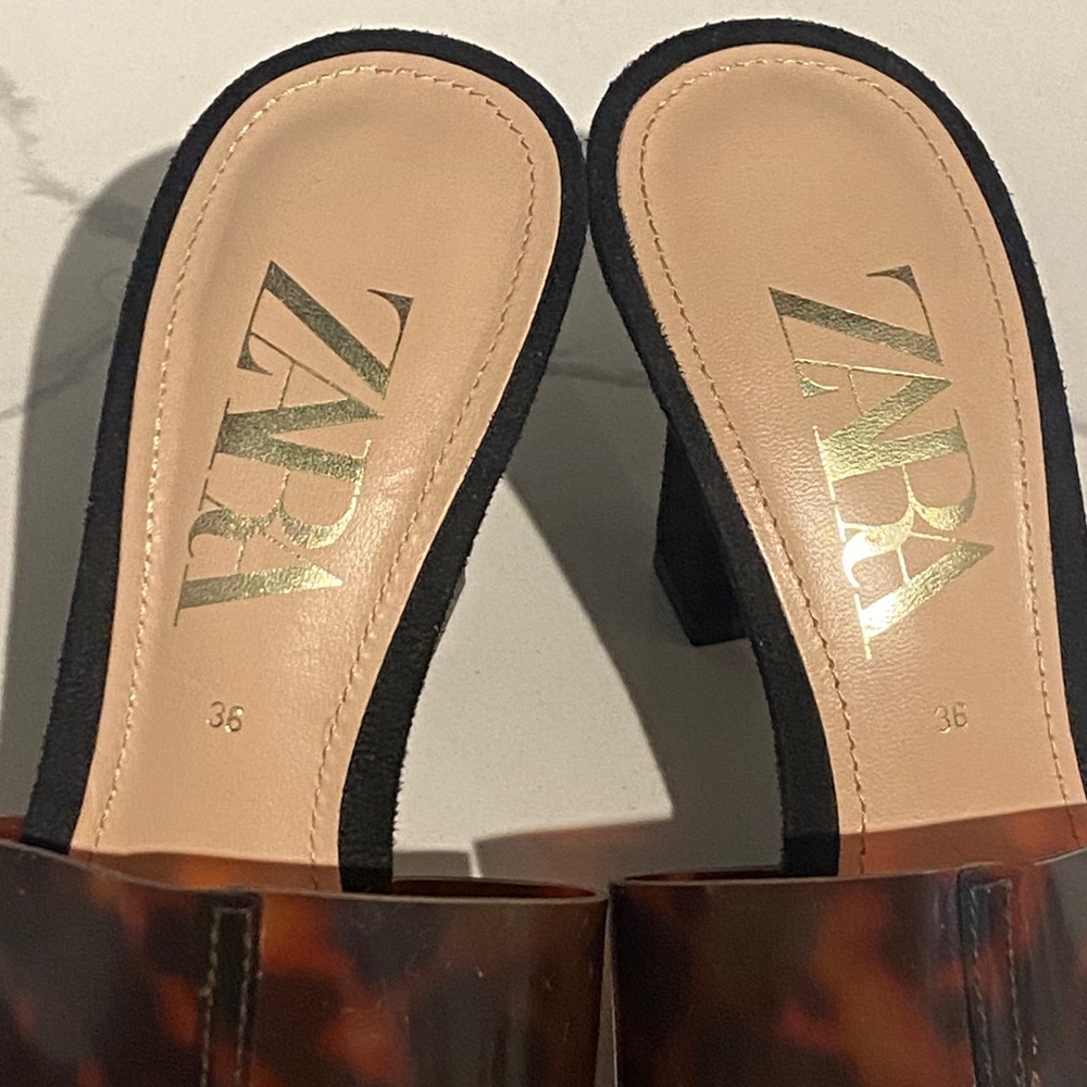 Zara Tortoise Slides, EU size 36 - Picture 2 of 10